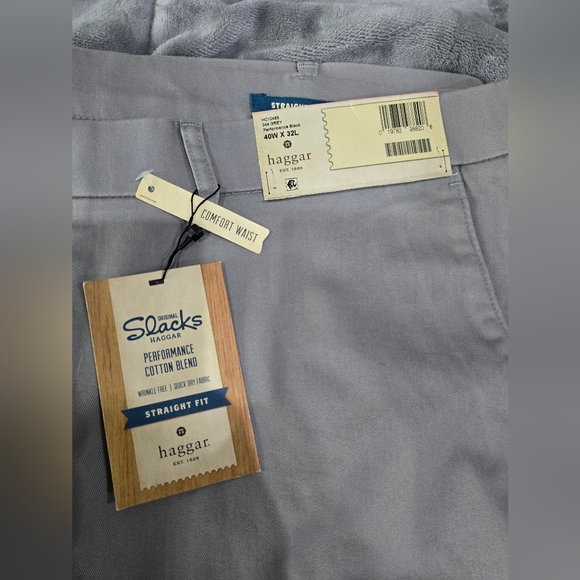 HAGGAR cotton slacks - 40W - 32L - Picture 4 of 5